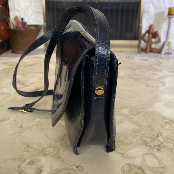 Vintage TALJA Leather Trapeze Shoulder Bag Handmade in Florence, Italy - Picture 7 of 15